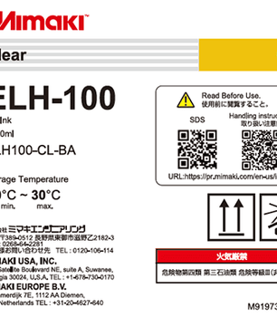 Mimaki ELH-100  UV Ink