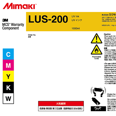 Mimaki LUS-200 UV curable ink